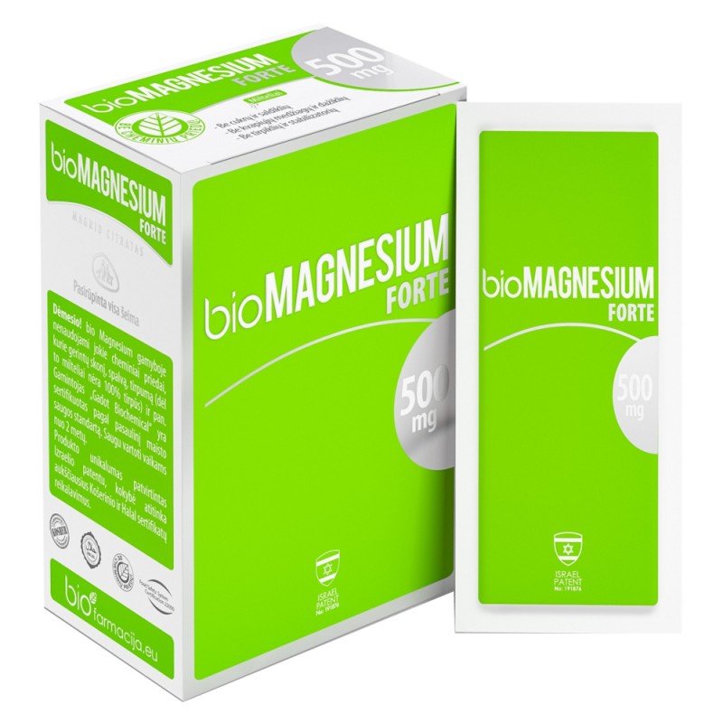 Bio Magnesium Forte 500 mg - 20 sachets - Magnesium citrate